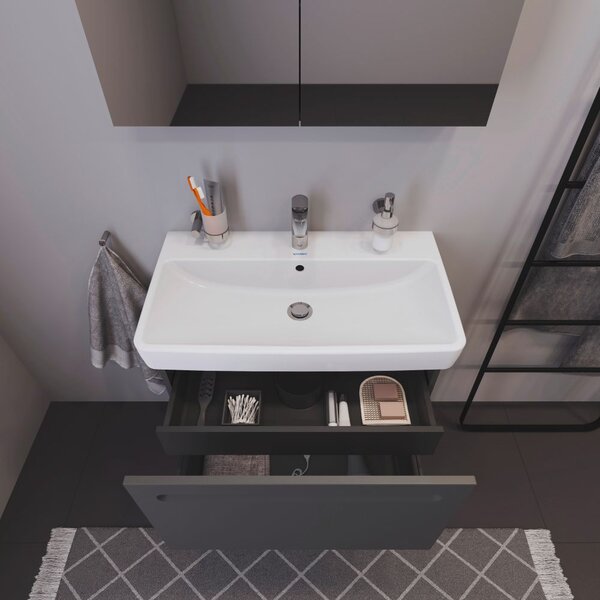 Duravit No. 1 dulap 74x42.6x47.8 cm sub chiuveta pe perete grafit N14383049490000