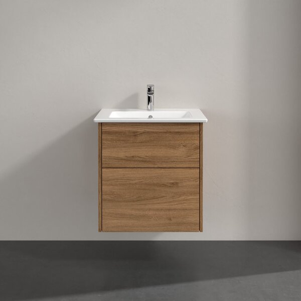 Villeroy & Boch Finero lavoar cu dulap și oglindă 60 cm stejar S00300RHR1