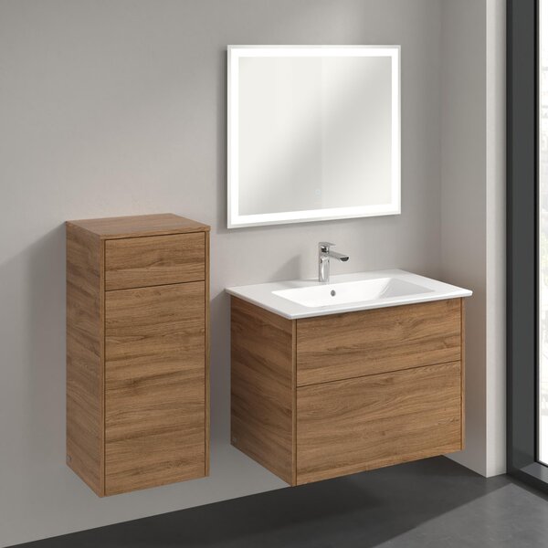 Villeroy & Boch Finero dulap 40x35x87 cm laterala pe perete stejar C53100RH