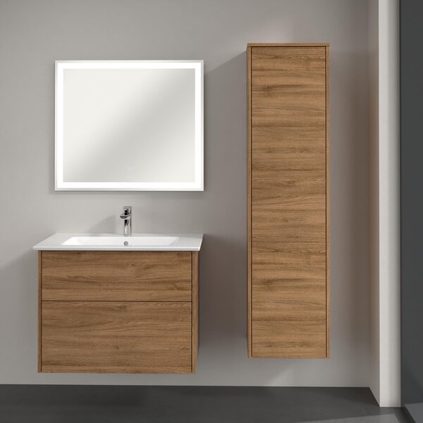 Villeroy & Boch Finero dulap 40x35x155 cm laterala pe perete stejar C53201RH
