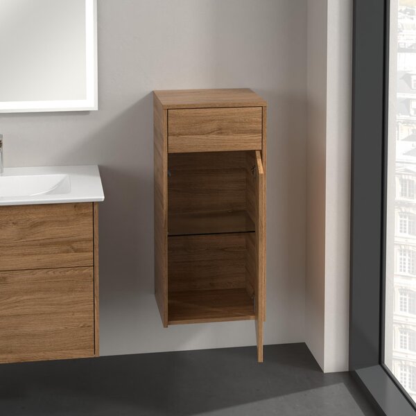 Villeroy & Boch Finero dulap 40x35x87 cm laterala pe perete stejar C53101RH