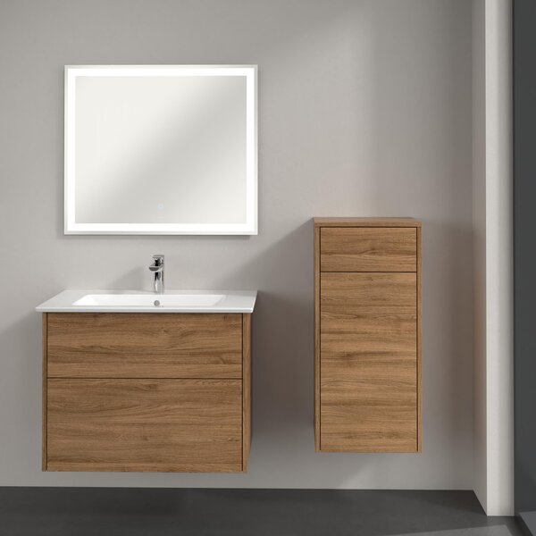 Villeroy & Boch Finero dulap 40x35x87 cm laterala pe perete stejar C53101RH
