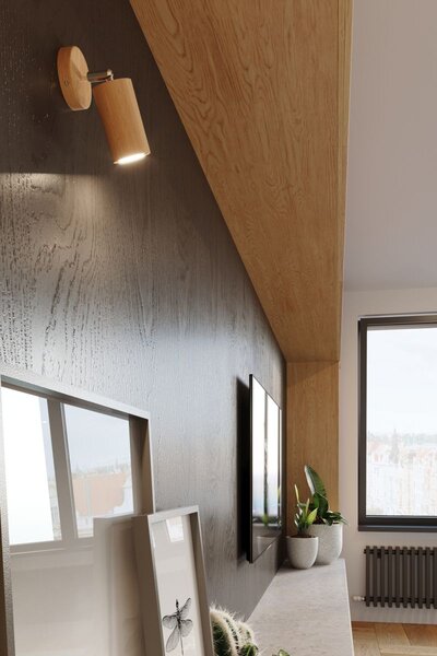 Sollux Lighting Berge lampă de tavan 2x40 W crom-maro SL.0702