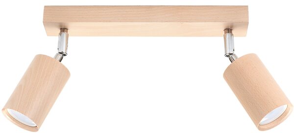 Sollux Lighting Berge lampă de tavan 2x40 W crom-maro SL.0702