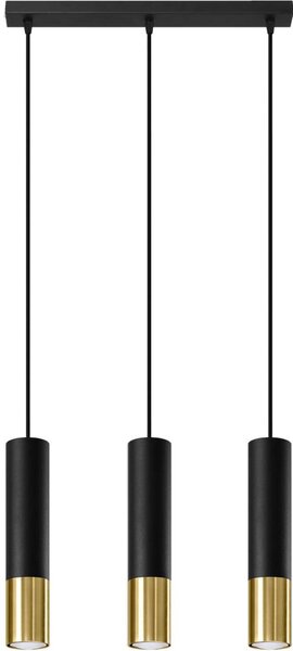 Sollux Lighting Loopez lampă suspendată 3x40 W negru SL.0954