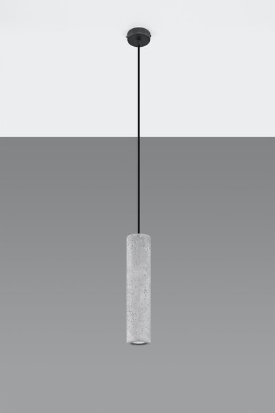 Sollux Lighting Luvo lampă suspendată 1x40 W negru-beton SL.0653