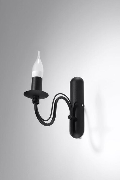 Sollux Lighting Minerwa lampă de perete 1x40 W negru SL.0220