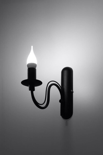 Sollux Lighting Minerwa lampă de perete 1x40 W negru SL.0220