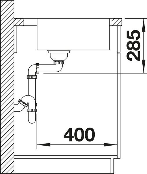 Blanco Supra 500-IF/A chiuveta din otel 54x50 cm oţel 526354