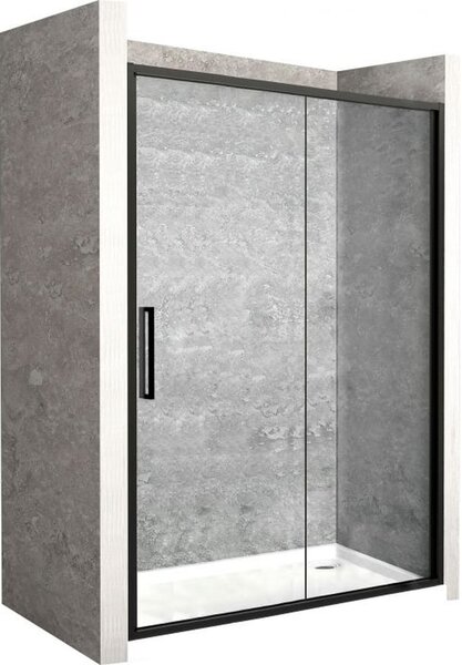Rea Rapid Slide uși de duș 100 cm culisantă negru semi lucios/sticlă transparentă REA-K6400