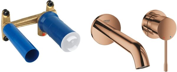 Set baterie lavoar Grohe Essence New 19408DA1, element ascuns al bateriei Grohe Eurostyle 23571000