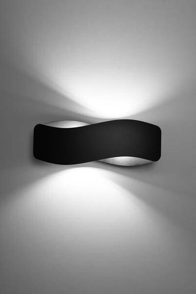Sollux Lighting Tila lampă de perete 2x40 W negru SL.1020
