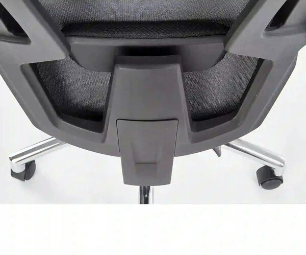 Scaun de birou FREEMAN, negru/crom, stofa/plasa/metal, 61x60x116/123 c