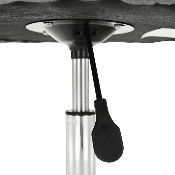 Scaun birou EDIZ, gri/crom, stofa clasica/metal, 48x57x78/88 cm