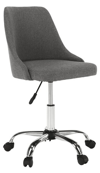 Scaun birou EDIZ, gri/crom, stofa clasica/metal, 48x57x78/88 cm