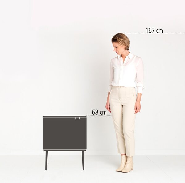Brabantia Bo recipient pentru resturi 34 l alb 313547