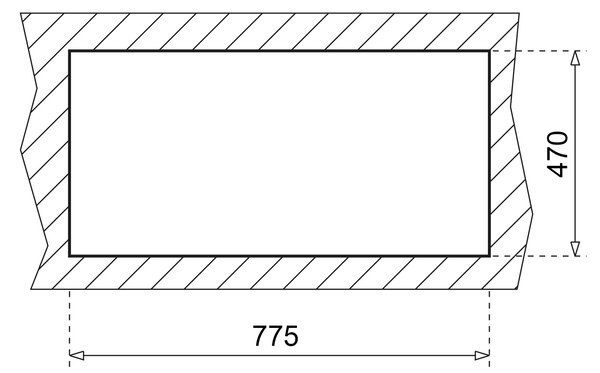 Teka Clivo chiuvetă din granit 80x49.5 cm gri/grafit/onix 40148020