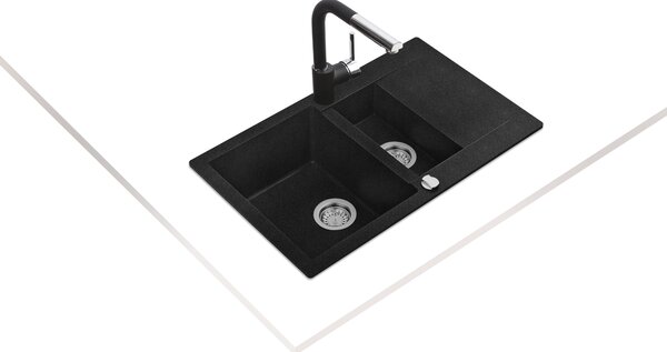 Teka Clivo chiuvetă din granit 80x49.5 cm gri/grafit/onix 40148020