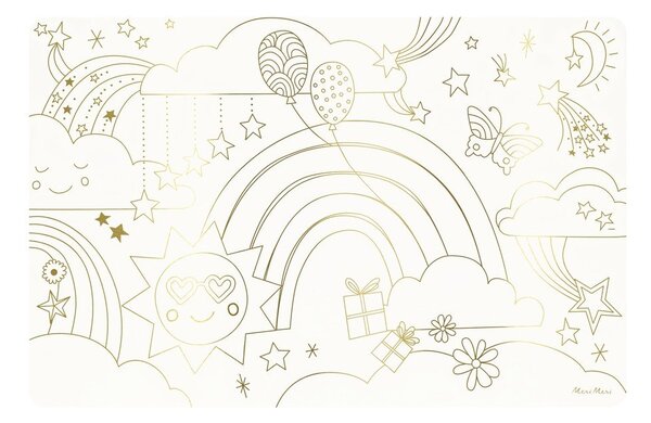 Suporturi pentru farfurii 8 buc. din hârtie 28x42.5 cm Happy Icons – Meri Meri