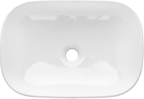 Invena Vitoria lavoar 45.5x32 cm dreptunghiular de blat alb luciu CE-48-001
