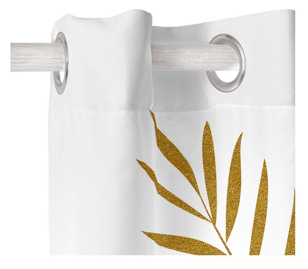 Draperie albă 140x300 cm Foliage – Blanc