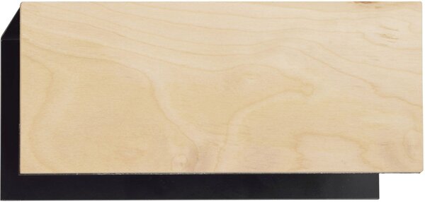 Emibig Carlo plafonier 1x60 W negru-lemn 610/K1
