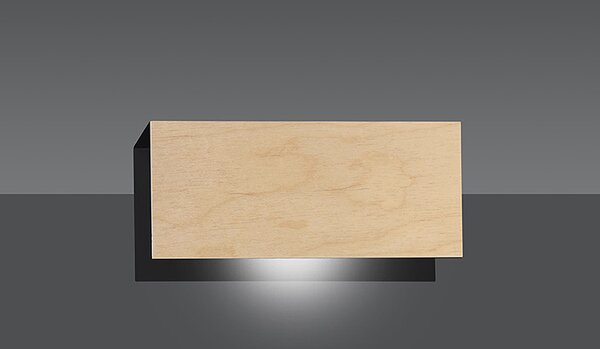 Emibig Carlo lampă de perete 1x15 W negru-lemn 610/K1