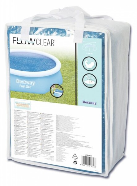 Copertina pentru piscina rotunda, diametru 210 cm, albastru