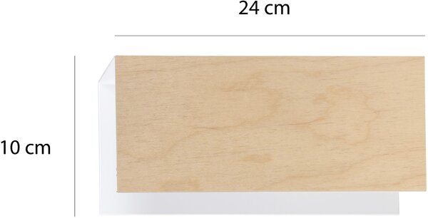 Emibig Carlo lampă de perete 1x15 W negru-lemn 610/K1