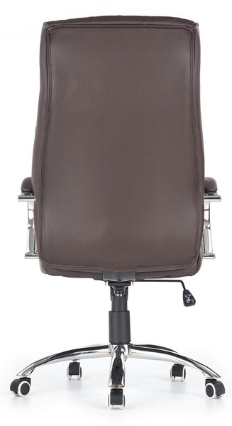 Scaun de birou HILTON, maro, piele ecologica, 60x72x118/126 cm