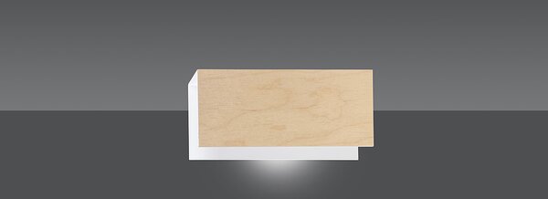 Emibig Carlo lampă de perete 1x15 W alb-lemn 611/K1