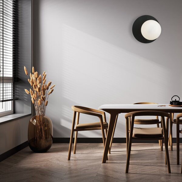Emibig Oslo K1 lampă de perete 1x10 W alb-negru 1187/K1