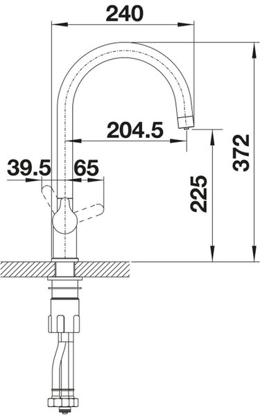 Blanco Trima baterie bucătărie pe picior aur/aur vechi 526695