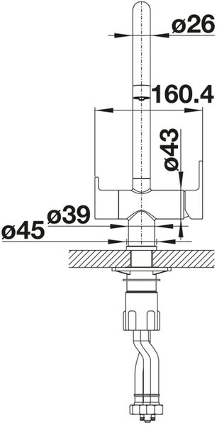 Blanco Trima baterie bucătărie pe picior aur/aur vechi 526695