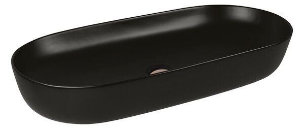 Oltens Hamnes lavoar 80x40 cm ovale de blat negru mat 40321300