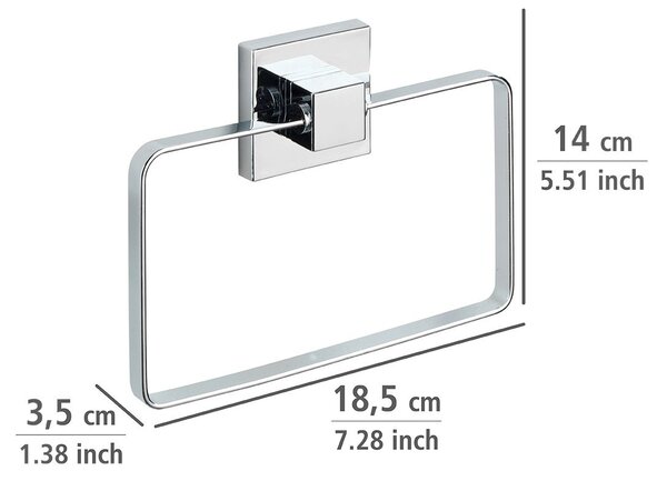 Wenko VL Quadro suport prosop argint 22689100
