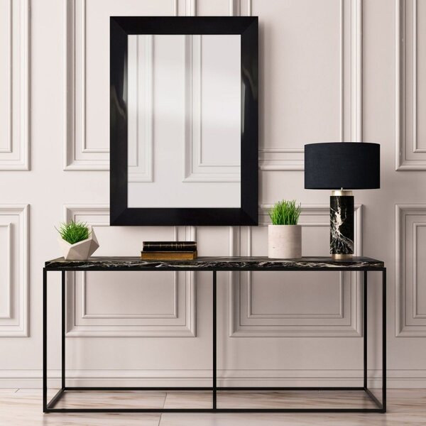 Ars Longa Simple oglindă 63x83 cm dreptunghiular negru SIMPLE5070-C