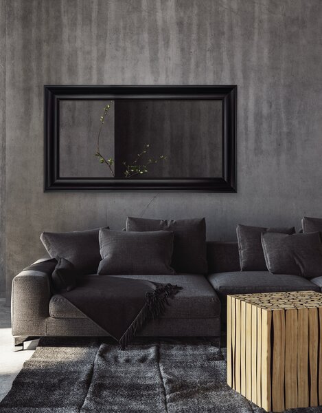 Ars Longa Verona oglindă 78x138 cm dreptunghiular negru VERONA60120-C