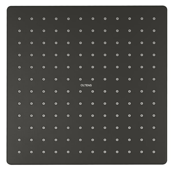 Oltens Atran cap de duș 22x22 cm pătrat negru mat 37005300
