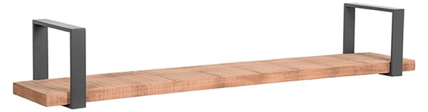 LABEL51 Raft de perete Slam, lemn / oțel ars, 120x23x20 cm, XXL MT-2287