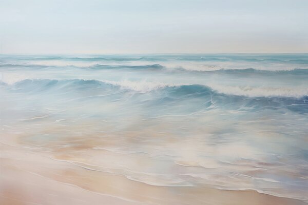 Tapet Pictura de imitație Seascape, Fototapet Marea, w04103 : Uwalls.ro