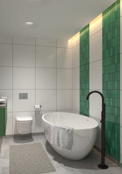 Hagser Alena cadă freestanding 175x100 cm ovală alb HGR30000012