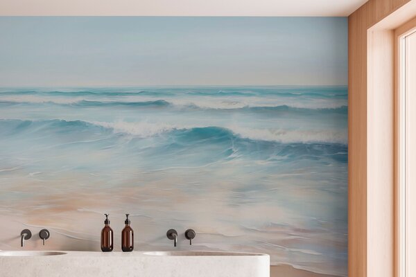 Tapet Pictura de imitație Seascape, Fototapet Marea, w04103 : Uwalls.ro