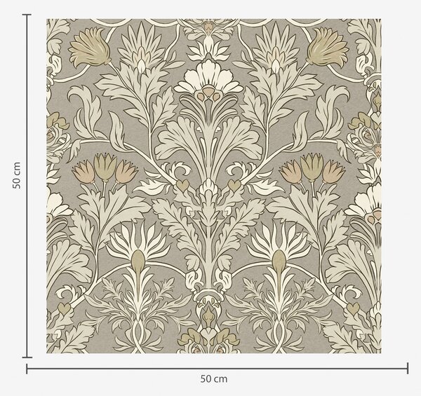 Tapet Ornament floral clasic în stilul lui William Morris, Tapet în stil francez, a00171 : Uwalls.ro