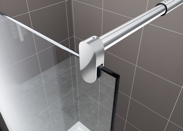 Hagser Bertina perete cabină de duș walk-in 100 cm crom luciu/sticla transparentă HGR16000022