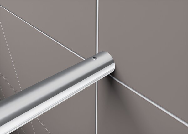 Hagser Bertina perete cabină de duș walk-in 100 cm crom luciu/sticla transparentă HGR16000022