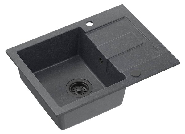 Quadron Christian chiuveta graniteq 60x45 cm negru HCQC6045CZK_PC