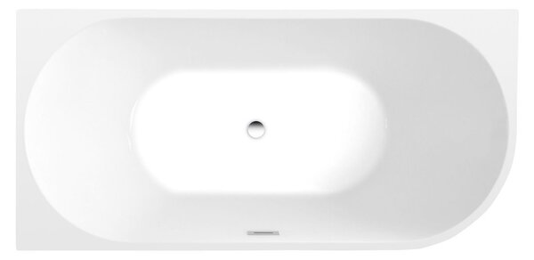 Aqualine Aqualine, cada TIBERA L pe coltar 170x80cm, alb, E1026