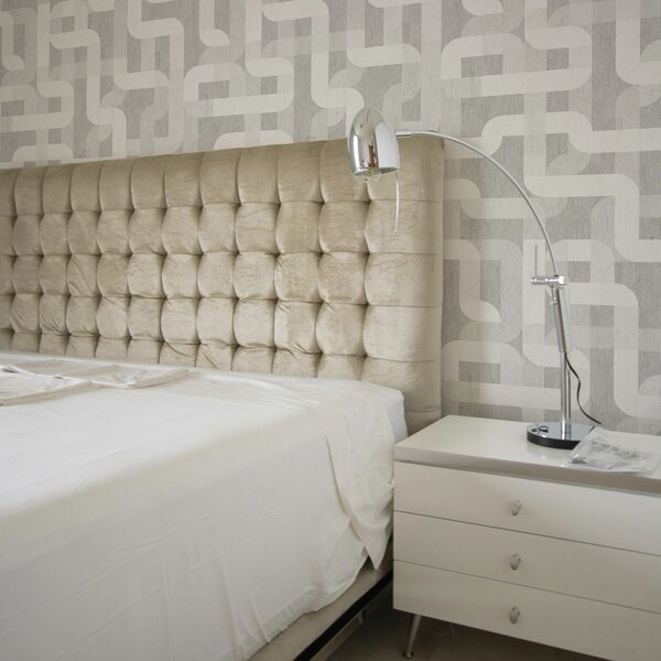 Tapet Model grafic modern cu linii curbate, Tapet 3D, a00190 : Uwalls.ro