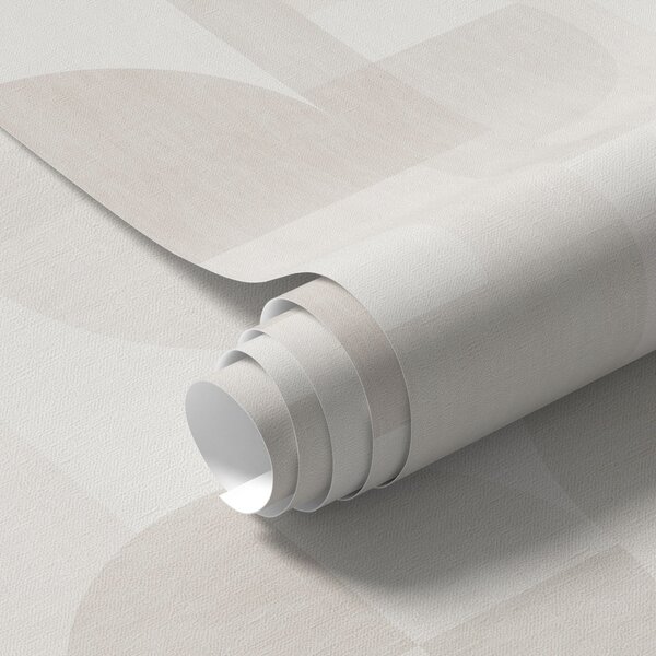 Tapet Geometrie minimalistă în paleta crem deschis, Tapete scandinav, a00189 : Uwalls.ro